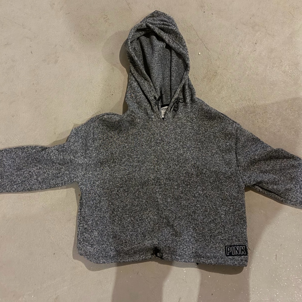 PINK Victoria's Secret women's Gray Hoodie Sweater